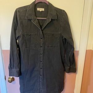 Madewell Black Denim Dress